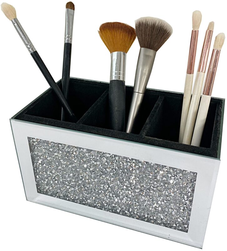 POJEMNIK NA PĘDZLE YR521 SREBRNY