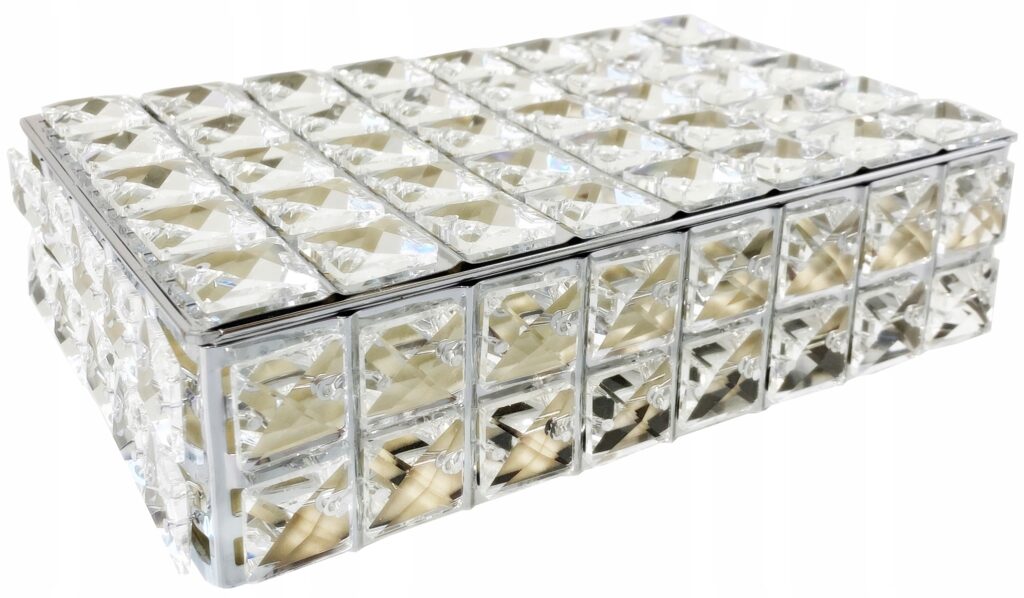 Szkatułka pudełko na biżuterię kryształki