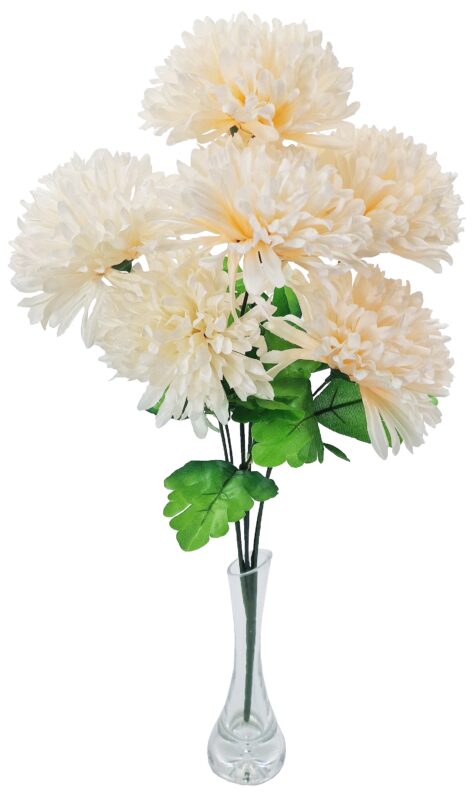 Bukiet chryzantemy x6 CH98 krem - obrazek 3