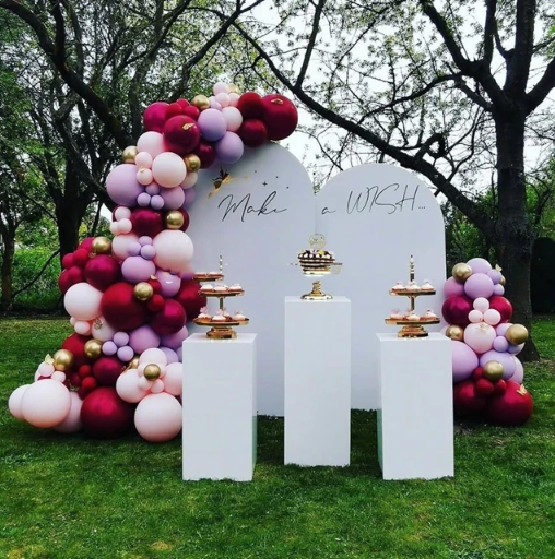 Zestaw kolumn ekspozycyjnych x5 słodki stół prostokąty - obrazek 8