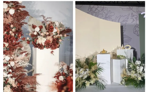 Zestaw kolumn ekspozycyjnych x5 słodki stół prostokąty - obrazek 9