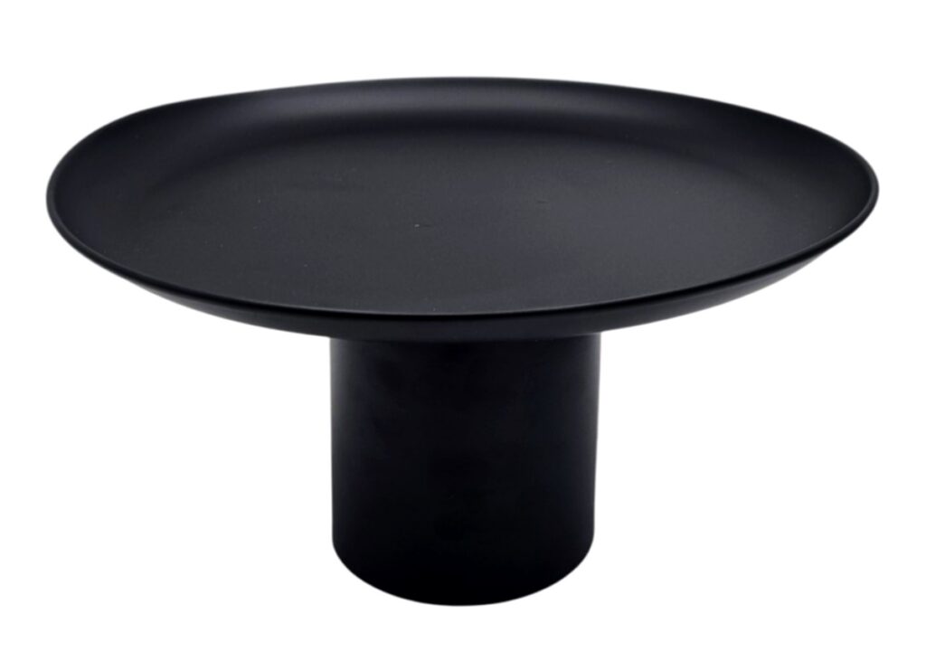 PATERA METALOWA ⌀30CM CZARNA HLT2253-2