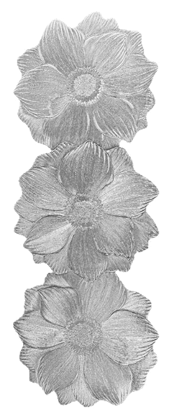 BIEŻNIK KWIAT P22 SREBRNY