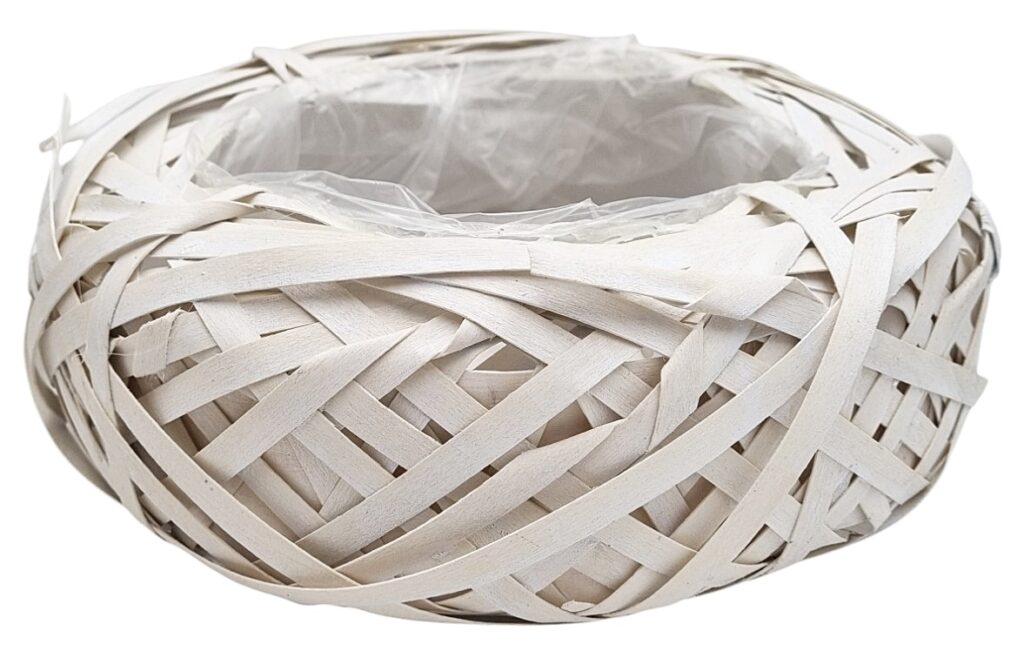 OSŁONKA RATTANOWA ⌀ 30CM BIAŁA