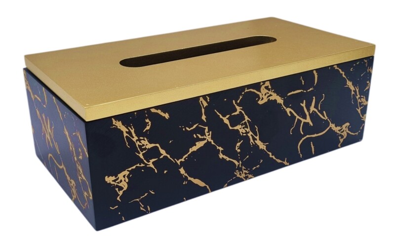 CHUSTECZNIK HL2493 marmurowy styl czarno złoty