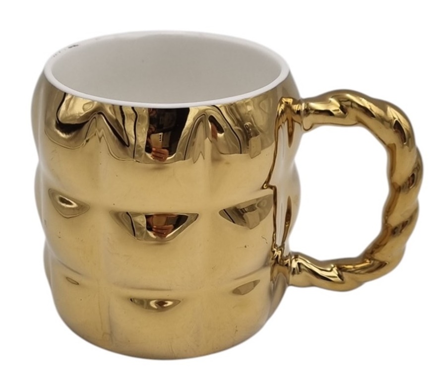 KUBEK PIKOWANY 8066 350ML ZŁOTY