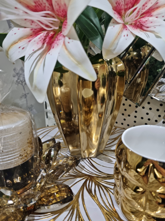 Wazon 09818-2 17,5cm gold - obrazek 9
