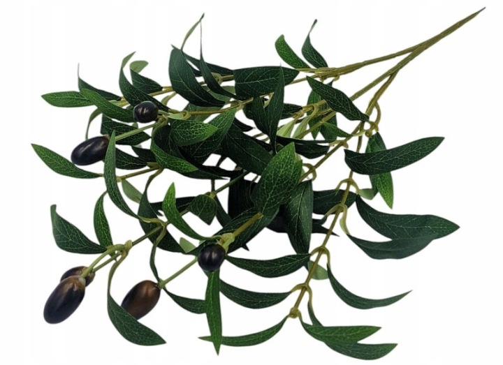 Dekoracyjna gałązka oliwna 46cm