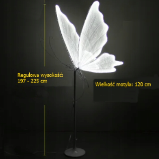 Motyl LED 120 cm Regulowana wysokość 197 cm – 225 cm barwa zimna