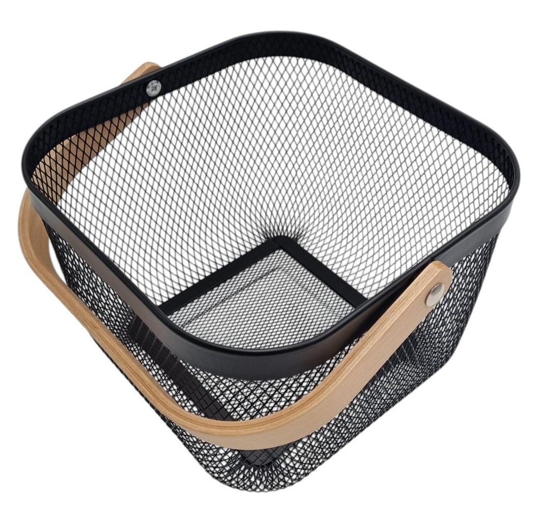 KOSZ METALOWY CZARNY K-1 ORGANIZER - obrazek 3