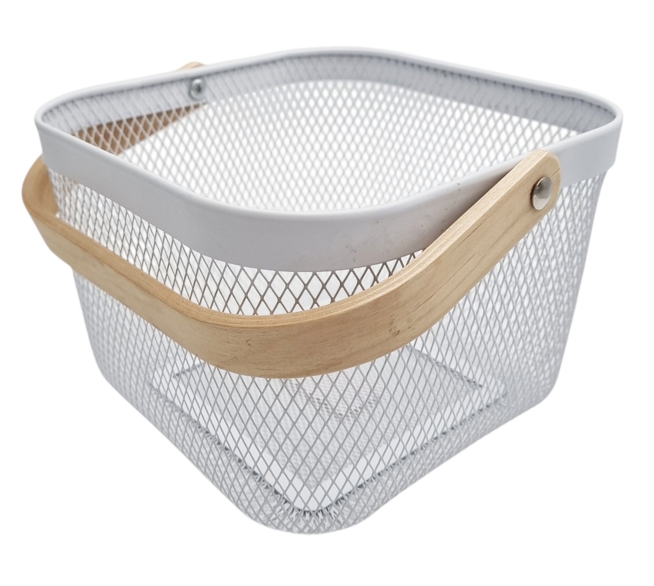 KOSZ METALOWY BIAŁY K-2 ORGANIZER